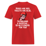No Flowers For You | FSR Merch | Adult T-Shirt - red