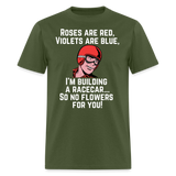 No Flowers For You | FSR Merch | Adult T-Shirt - military green