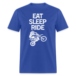 Eat Sleep Ride | FSR Merch | Adult T-Shirt - royal blue
