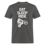 Eat Sleep Ride | FSR Merch | Adult T-Shirt - charcoal