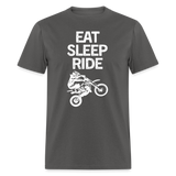 Eat Sleep Ride | FSR Merch | Adult T-Shirt - charcoal