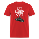 Eat Sleep Kart | FSR Merch | Adult T-Shirt - red