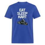 Eat Sleep Kart | FSR Merch | Adult T-Shirt - royal blue