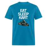 Eat Sleep Kart | FSR Merch | Adult T-Shirt - turquoise