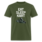 Eat Sleep Kart | FSR Merch | Adult T-Shirt - military green