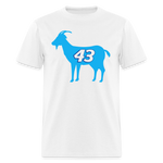 43 Is The GOAT | FSR Merch | Adult T-Shirt - white