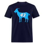 43 Is The GOAT | FSR Merch | Adult T-Shirt - navy