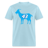 43 Is The GOAT | FSR Merch | Adult T-Shirt - powder blue
