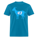 43 Is The GOAT | FSR Merch | Adult T-Shirt - turquoise