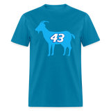 43 Is The GOAT | FSR Merch | Adult T-Shirt - turquoise