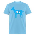 43 Is The GOAT | FSR Merch | Adult T-Shirt - aquatic blue