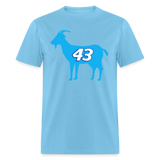 43 Is The GOAT | FSR Merch | Adult T-Shirt - aquatic blue