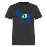 48 Is The GOAT | FSR Merch | Adult T-Shirt - heather black