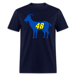 48 Is The GOAT | FSR Merch | Adult T-Shirt - navy