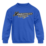 Zimmerman Racing | 2023 | Youth Crewneck Sweatshirt - royal blue