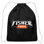 Fisher Force | Bold | 2023 | Cotton Drawstring Bag - black