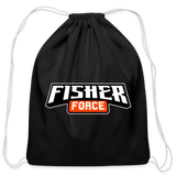 Fisher Force | Bold | 2023 | Cotton Drawstring Bag - black