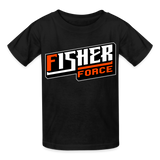 Fisher Force | Orange White | 2023 | Youth T-Shirt - black