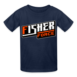 Fisher Force | Orange White | 2023 | Youth T-Shirt - navy