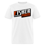 Fisher Force | Orange White | 2023 | Adult T-Shirt - white