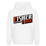 Fisher Force | Orange White | 2023 | Adult Hoodie - white