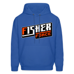 Fisher Force | Orange White | 2023 | Adult Hoodie - royal blue