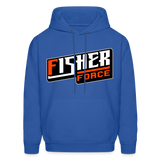 Fisher Force | Orange White | 2023 | Adult Hoodie - royal blue