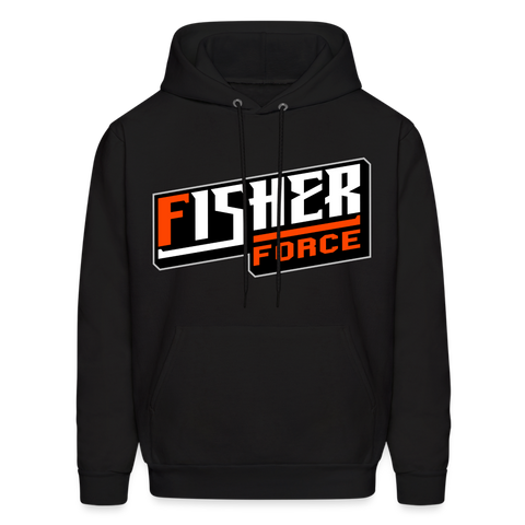 Fisher Force | Orange White | 2023 | Adult Hoodie - black