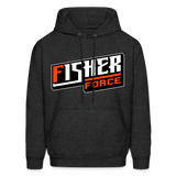 Fisher Force | Orange White | 2023 | Adult Hoodie - charcoal grey