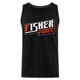 Fisher Force | Orange White | 2023 | Men's Tank - charcoal grey