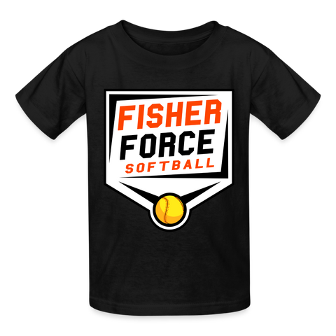 Fisher Force | Softball | 2023 | Youth T-Shirt - black