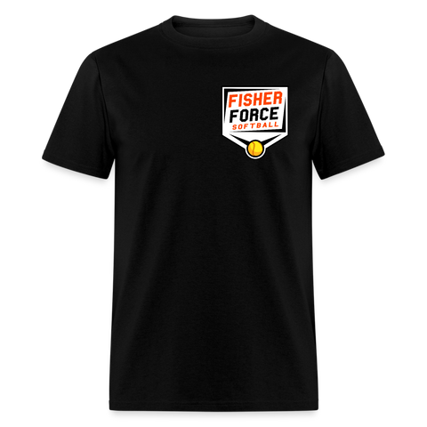 Fisher Force | Softball | 2023 | Adult T-Shirt - black