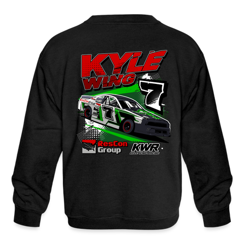 Kyle Wing | 2023 | Youth Crewneck Sweatshirt - black