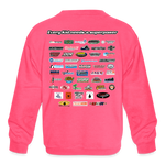 R1QMAA Driver Development Program | 2023 | Youth Crewneck | Sweatshirt - neon pink