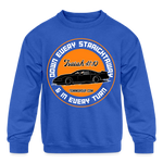 Tim Garrison | Late Model | 2023 | Youth Crewneck | Sweatshirt - royal blue