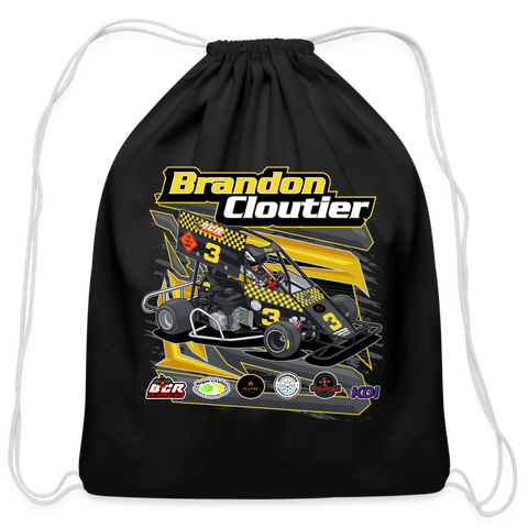 Brandon Cloutier | 2023 | Cotton Drawstring Bag - black