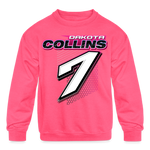 Dakota Collins | 2023 | Youth Crewneck | Sweatshirt - neon pink