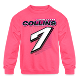 Dakota Collins | 2023 | Youth Crewneck | Sweatshirt - neon pink