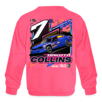 Dakota Collins | 2023 | Youth Crewneck | Sweatshirt - neon pink