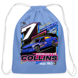 Dakota Collins | 2023 | Cotton Drawstring Bag - carolina blue