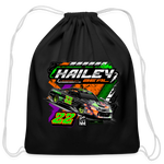 Hailey Beal | 2023 | Cotton Drawstring Bag - black