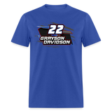 Grayson Davidson | 2023 | Adult T-Shirt - royal blue