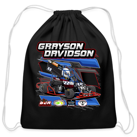 Grayson Davidson | 2023 | Cotton Drawstring Bag - black