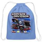 Grayson Davidson | 2023 | Cotton Drawstring Bag - carolina blue