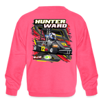 Hunter Ward | 2023 | Youth Crewneck | Sweatshirt - neon pink