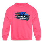 Hunter Warner | 2023 | Youth Crewneck | Sweatshirt - neon pink