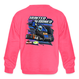 Hunter Warner | 2023 | Youth Crewneck | Sweatshirt - neon pink