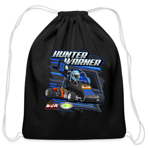 Hunter Warner | 2023 | Cotton Drawstring Bag - black