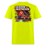 Jaxson Matheson | 2023 | Adult T-Shirt - safety green