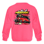 JJ Meehan | 2023 | Youth Crewneck | Sweatshirt - neon pink